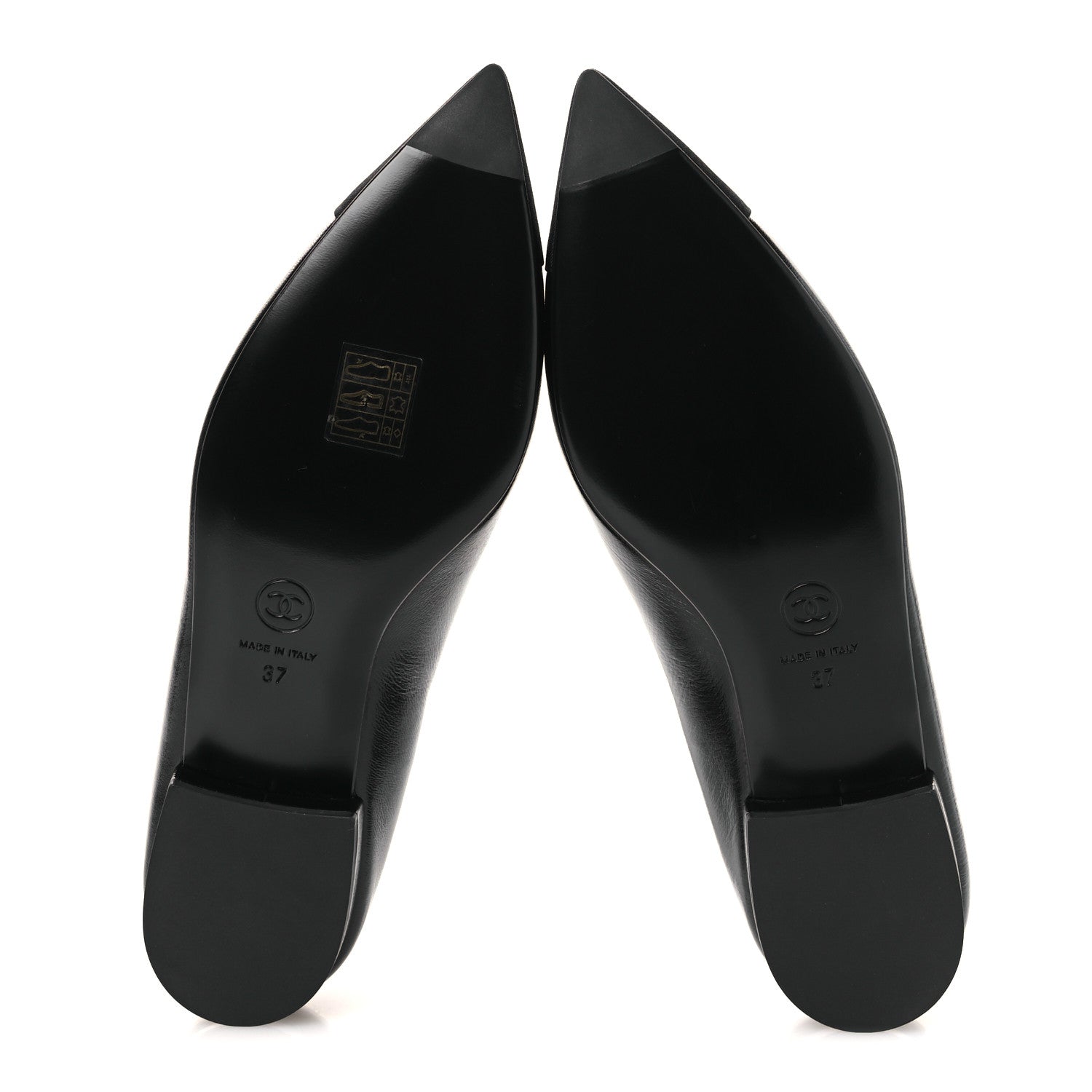 Chanel Shiny Lambskin Grosgrain Pearl Mary Jane Flats 37 Black 7 of 11