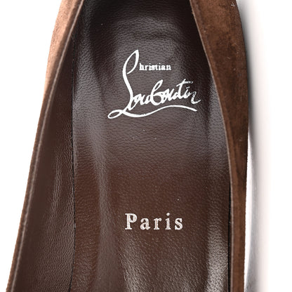 Christian Louboutin Suede Condora 100 Pumps 40 Brown 6 of 9