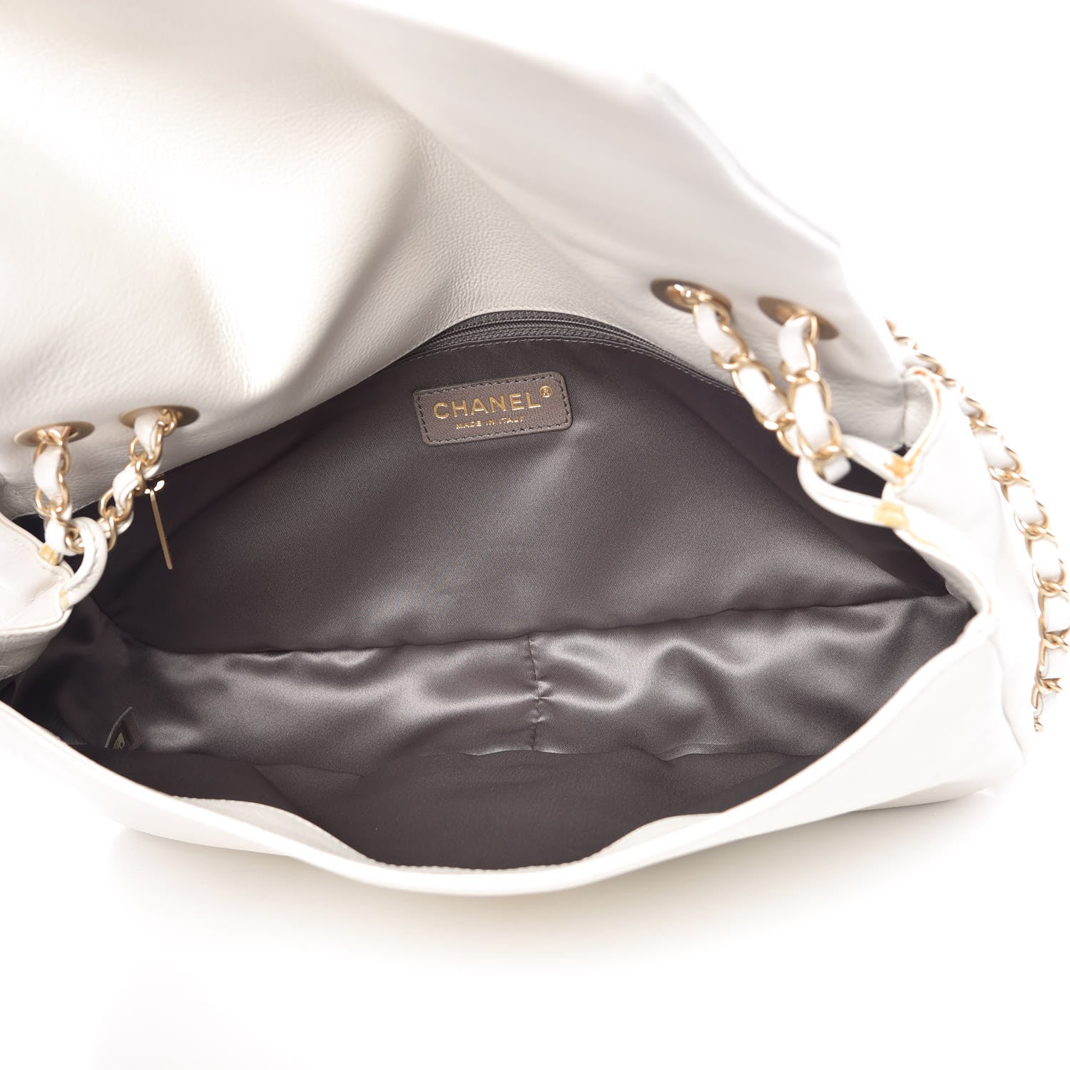Chanel Calfskin Metal Mosaic Flap White 5 of 15