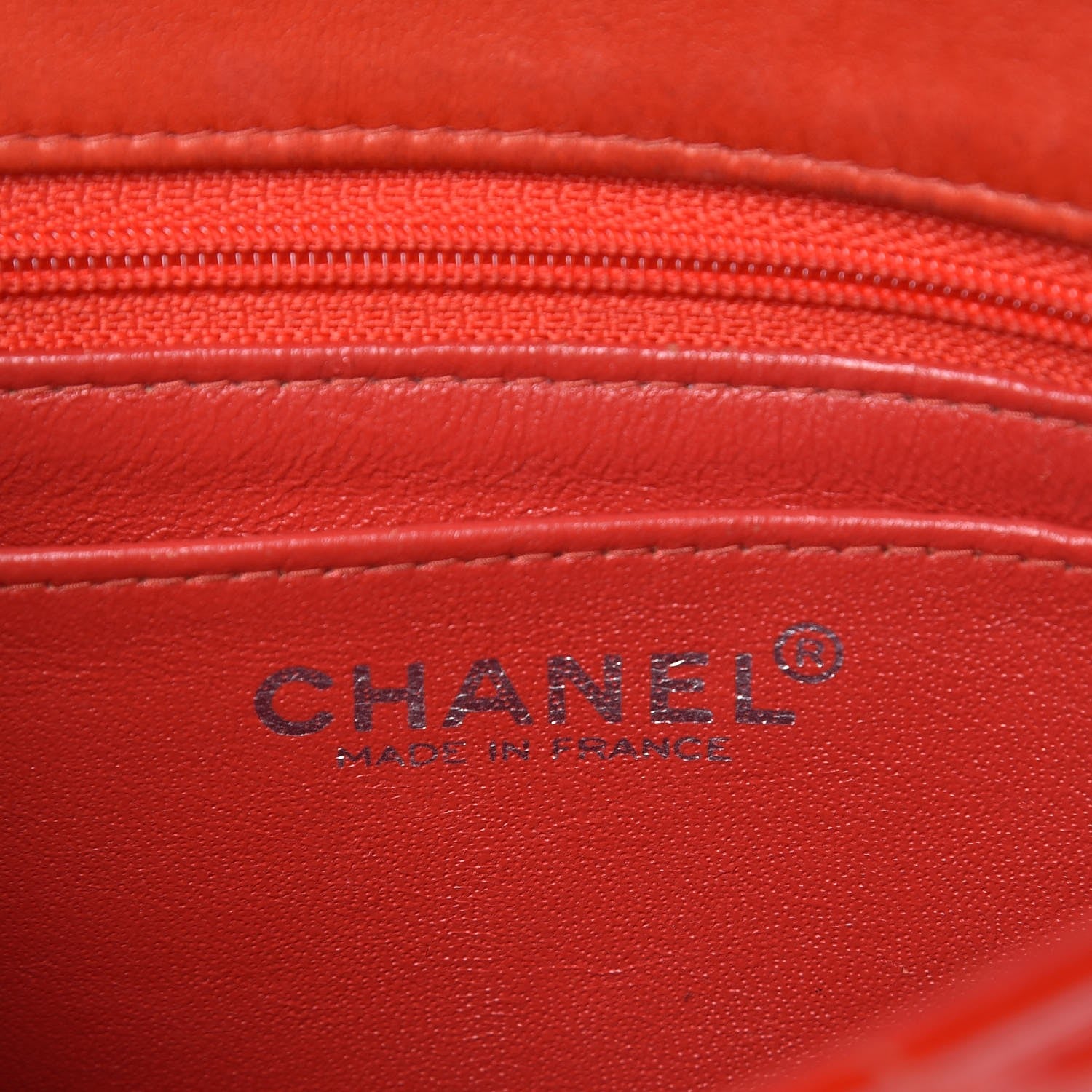 Chanel Patent Quilted Mini Square Flap Red 6 of 11