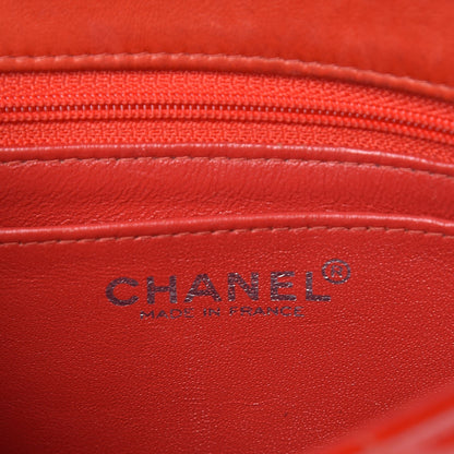 Chanel Patent Quilted Mini Square Flap Red 6 of 11