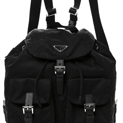 Prada Re-Nylon Saffiano Medium Backpack Black 8 of 10
