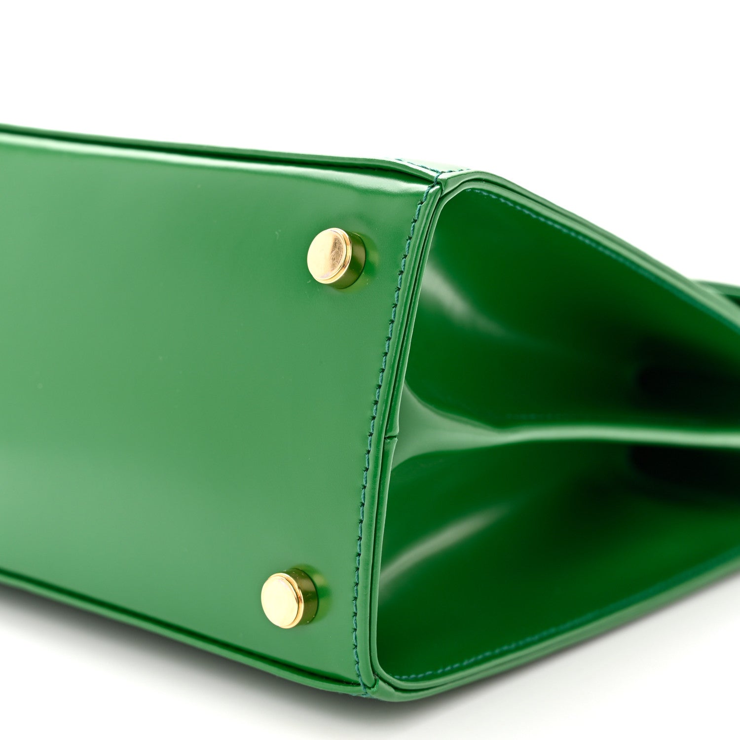 Salvatore Ferragamo Brushed Off Calfskin Small Iconic Top Handle Bag Verde 10 of 10