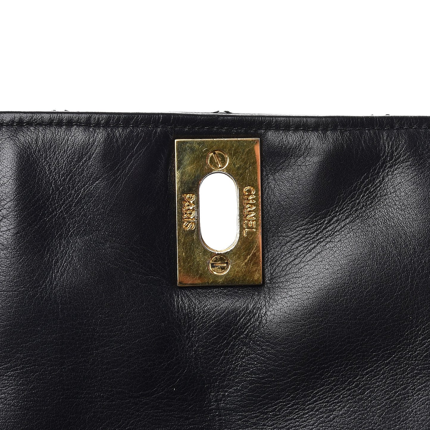 Lambskin Quilted Briefcase Laptop Bag Black