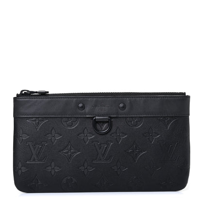Louis Vuitton Calfskin Monogram Shadow Discovery Pochette PM Black 1 of 4