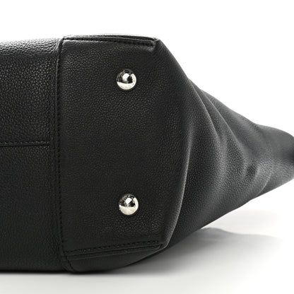Louis Vuitton Veau Cachemire Soft Lockit MM Black 7 of 10