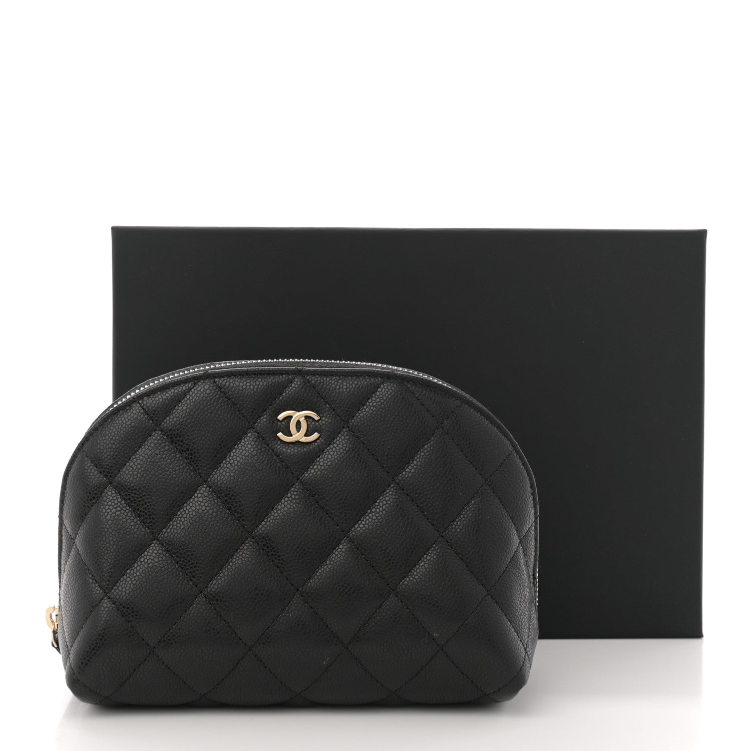 Chanel Caviar Quilted Cosmetic Case Black 8 of 8