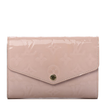 Louis Vuitton Vernis Sarah Compact Wallet Rose Ballerine 1 of 10