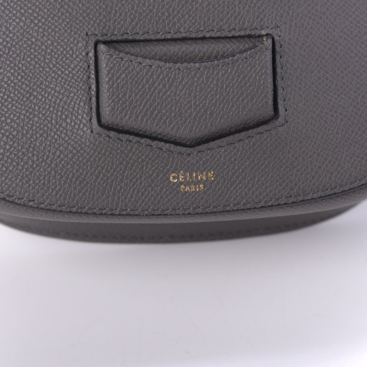 Baby Grained Calfskin Small Trotteur Grey