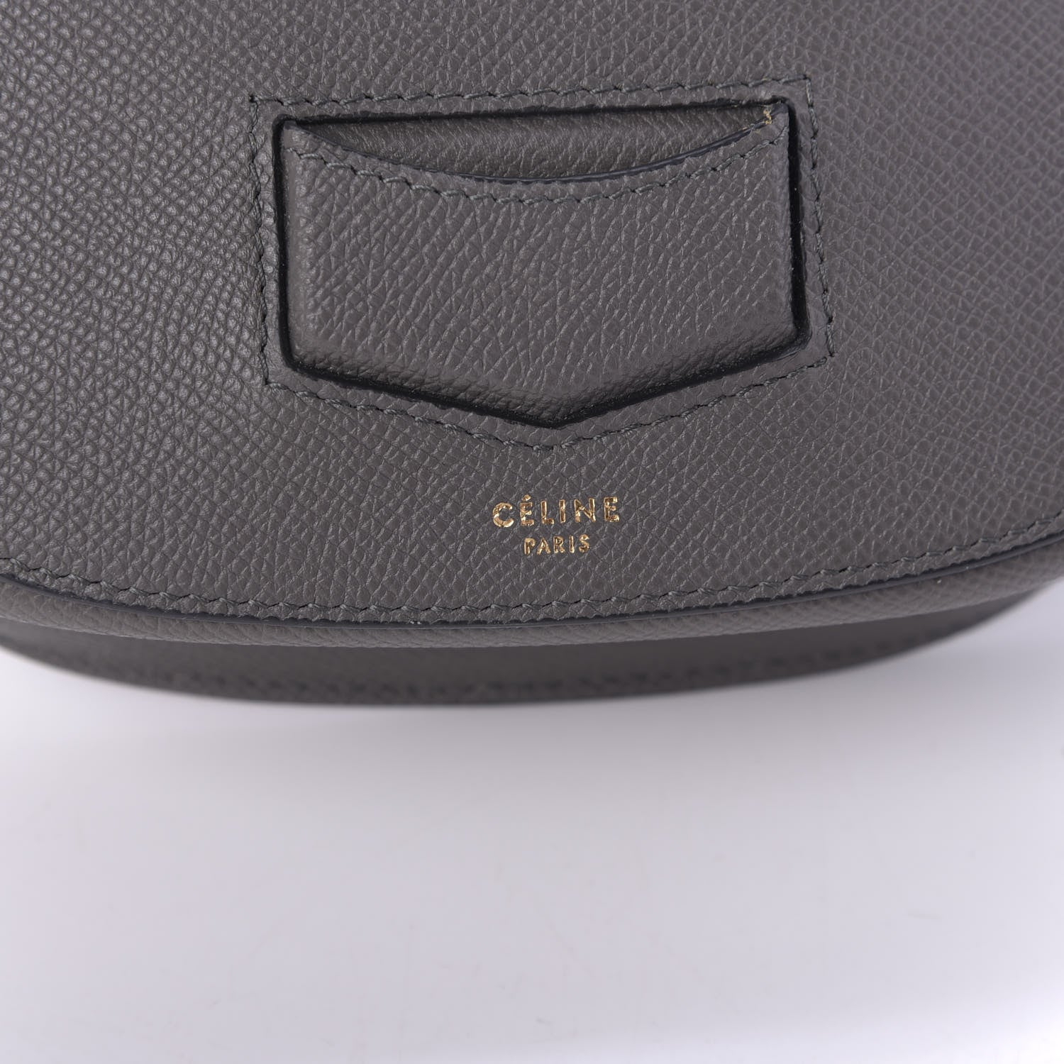 Celine Baby Grained Calfskin Small Trotteur Grey 7 of 11