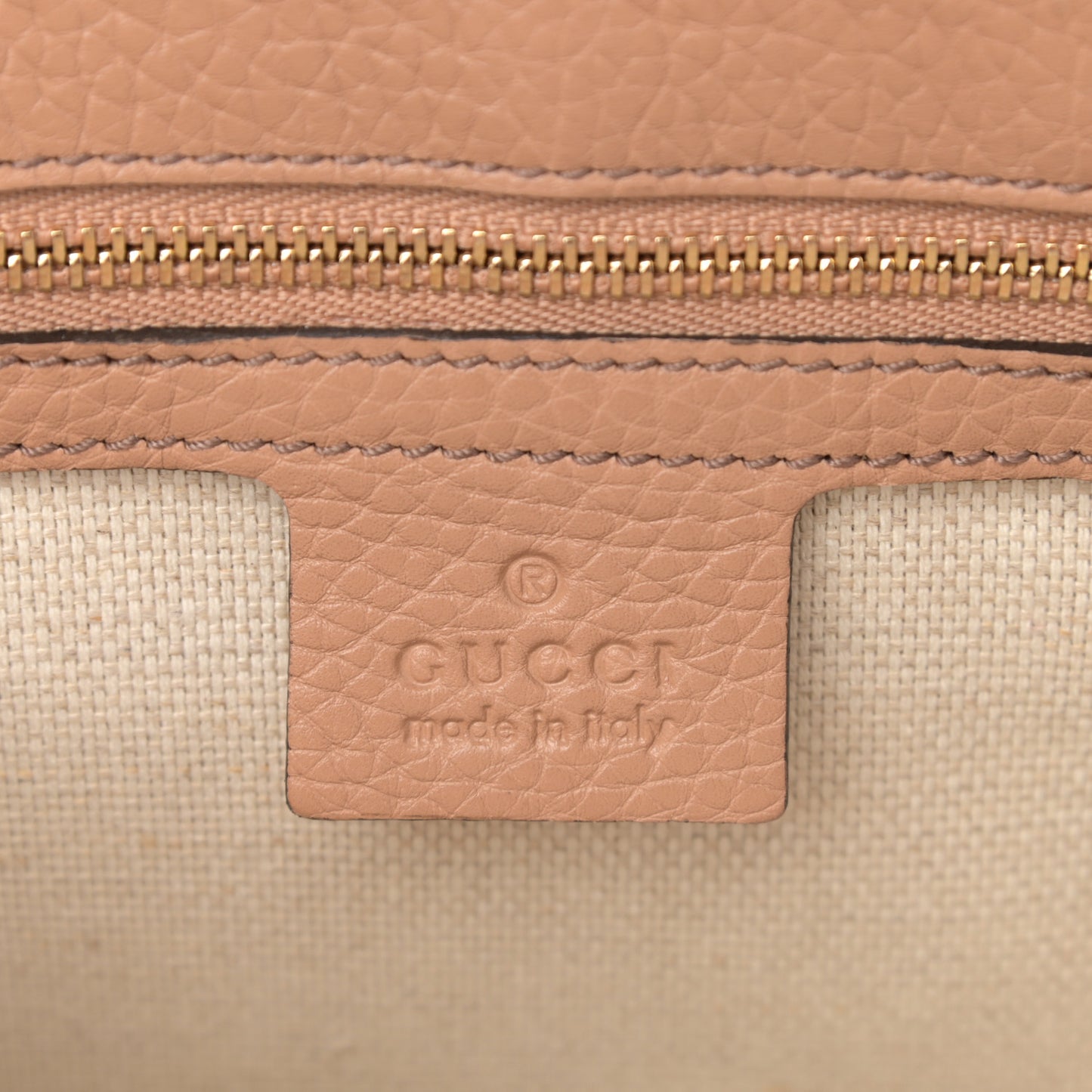 Pebbled Calfskin Medium Soho Flap Crossbody Camelia