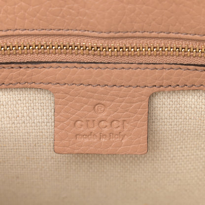 Gucci Pebbled Calfskin Medium Soho Flap Crossbody Camelia 6 of 10