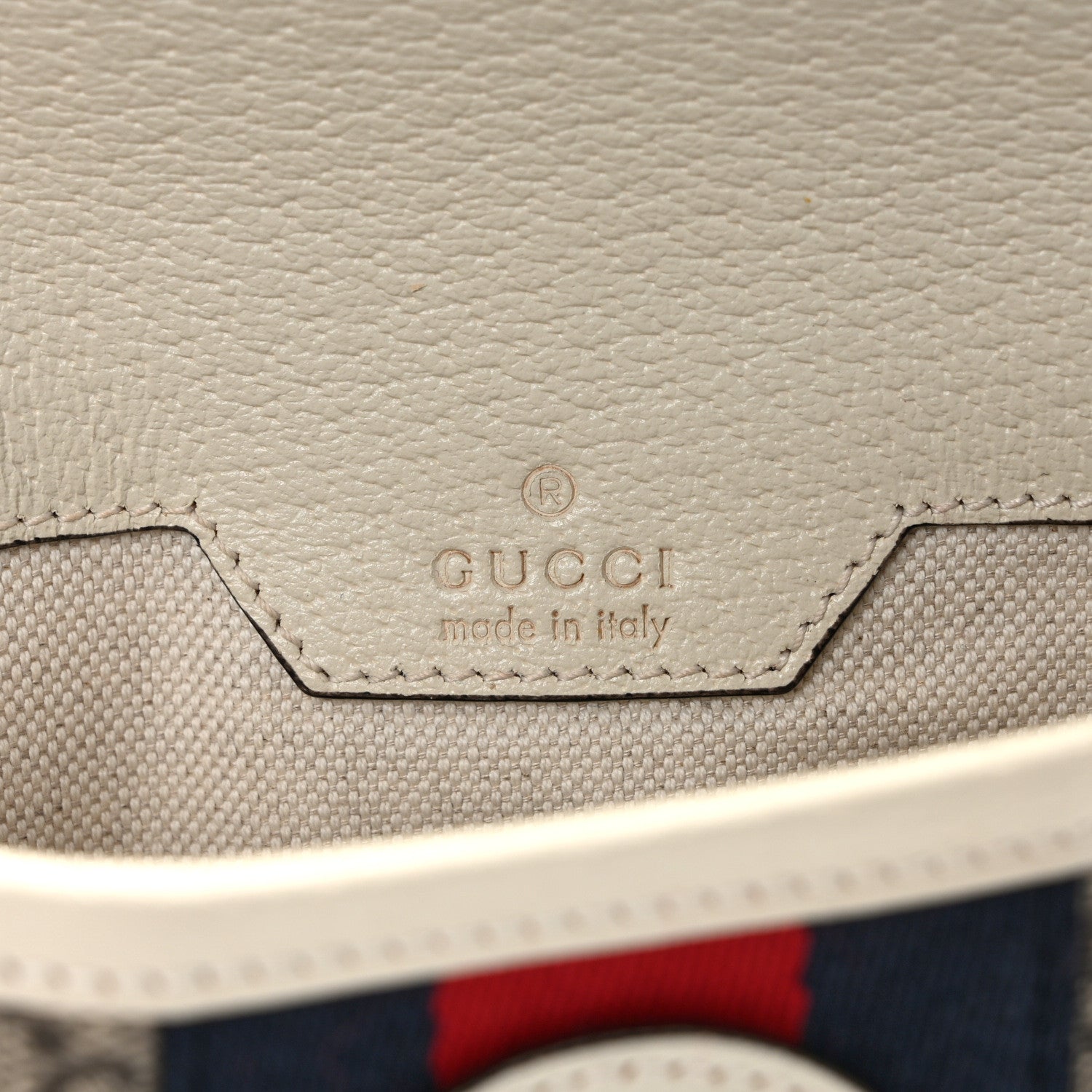 Gucci GG Supreme Monogram Web Small Ophidia Belt Bag 90 36 Beige Ebony White 6 of 11