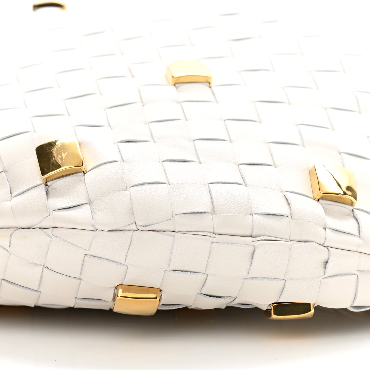 Bottega Veneta Nappa Studded Intrecciato Teen Jodie Hobo Chalk 10 of 10