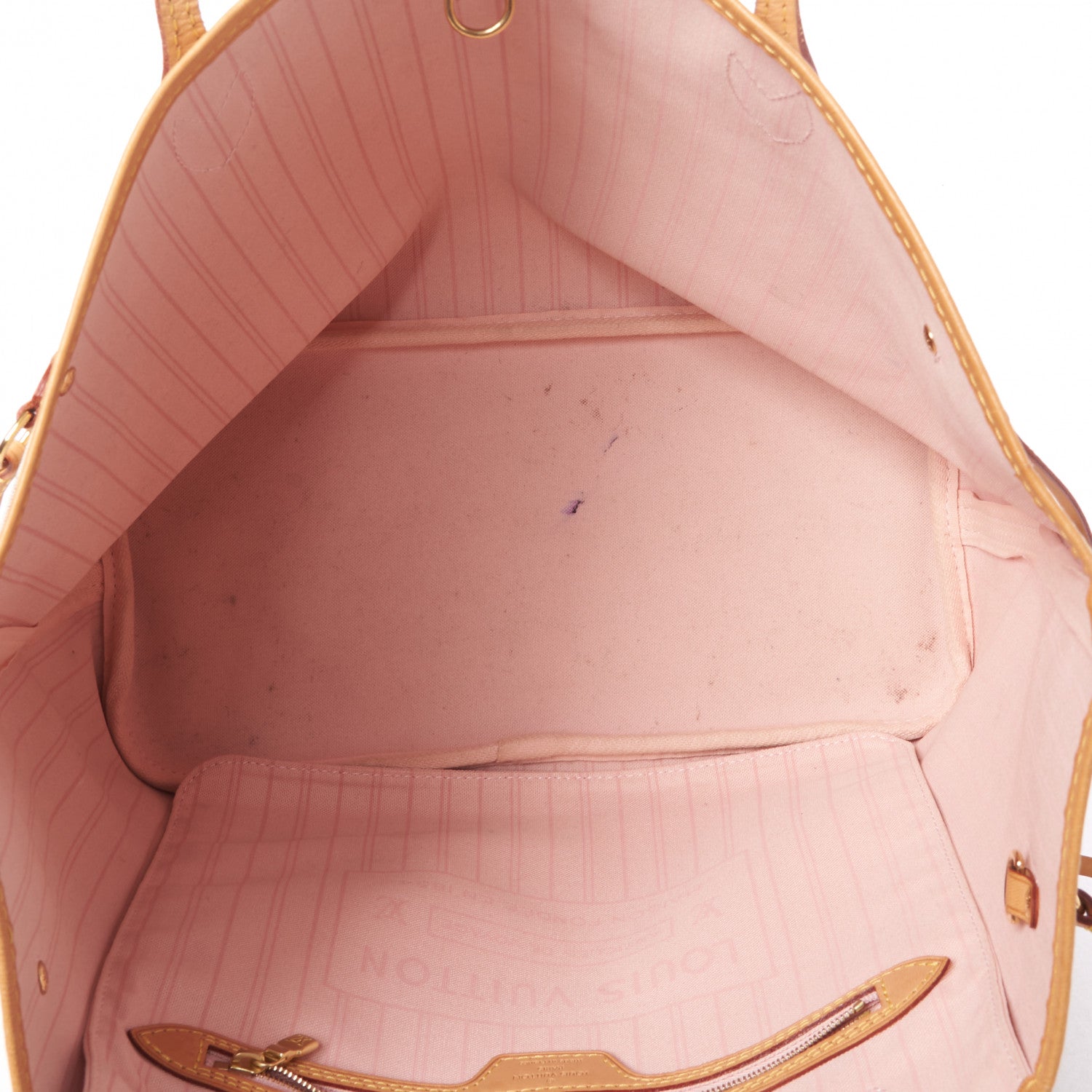 Louis Vuitton Damier Azur Neo Neverfull MM Rose Ballerine 4 of 9