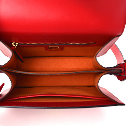 MCM Calfskin Patricia Small Crossbody Bag Red 5 of 8