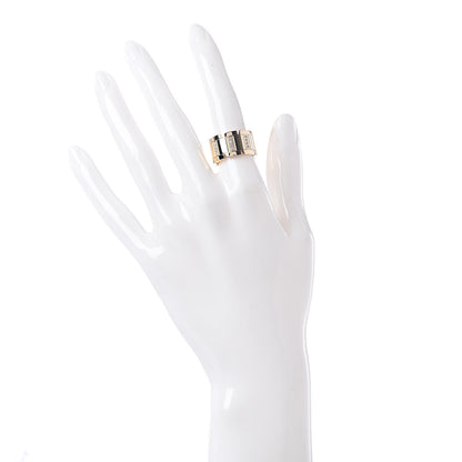 Cartier 18K Yellow Gold Diamond 11mm Tank Francaise Ring 51 5.75 2 of 5