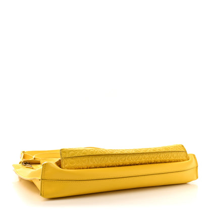 Loewe Calfskin Embossed Large Double Amarillo Pouch Yellow 4 of 17