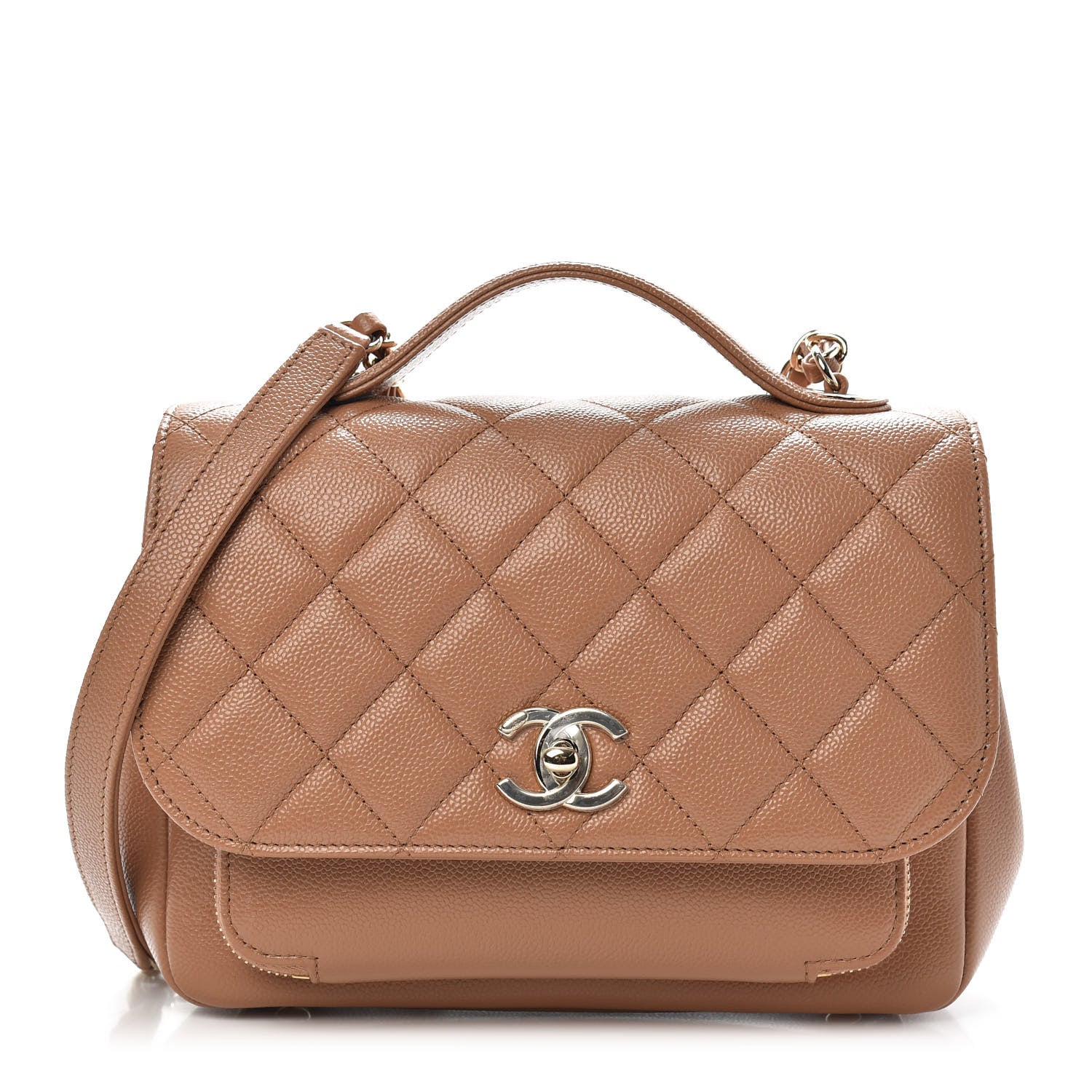 Chanel Caviar Quilted Medium Business Affinity Flap Brown 1 of 11