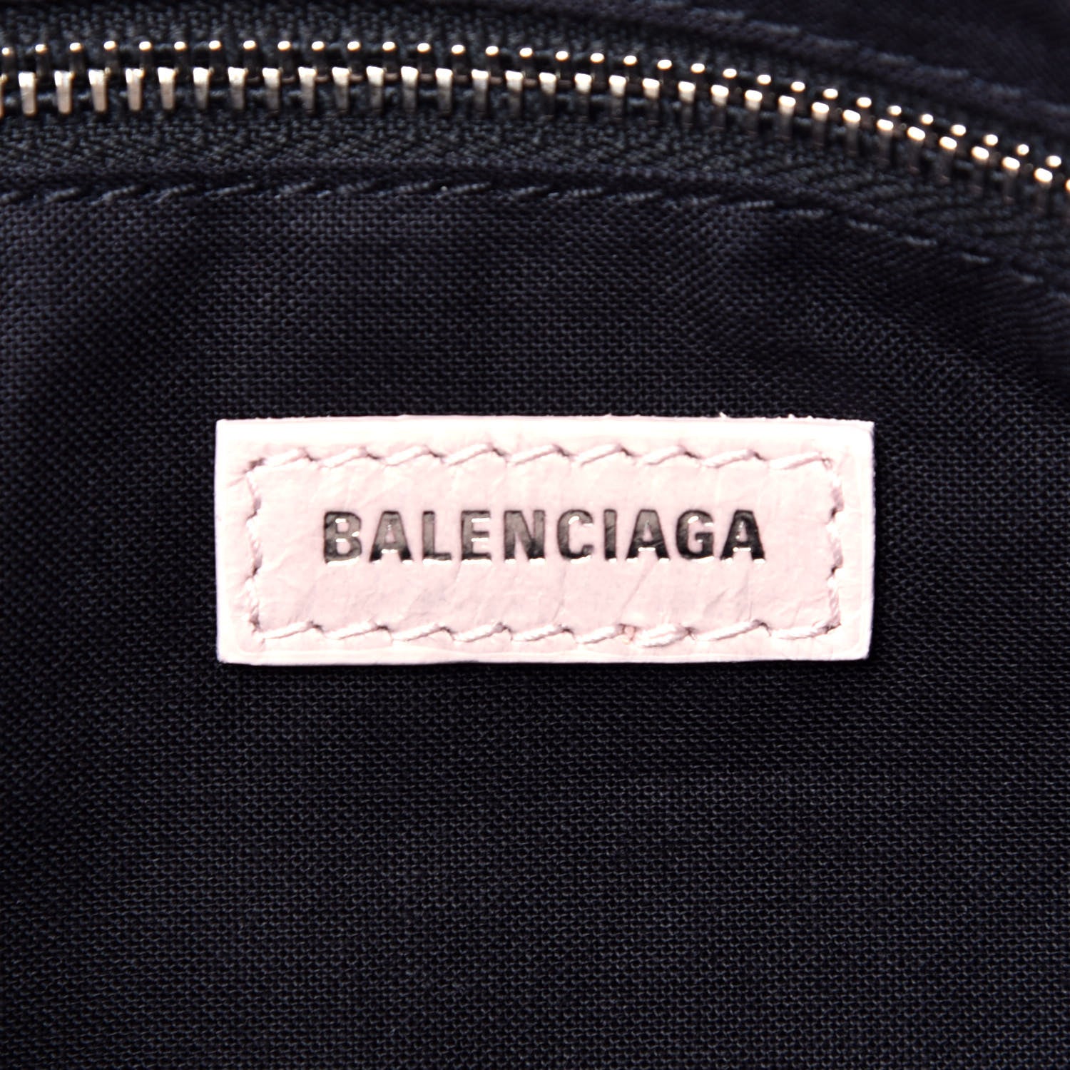 Balenciaga Agneau Classic Silver Hardware S City Logo Strap Light Rose White 7 of 10