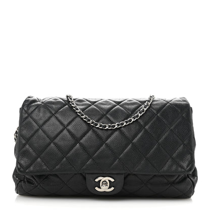 Chanel Caviar Quilted Clutch With Chain Flap Black 1 of 12