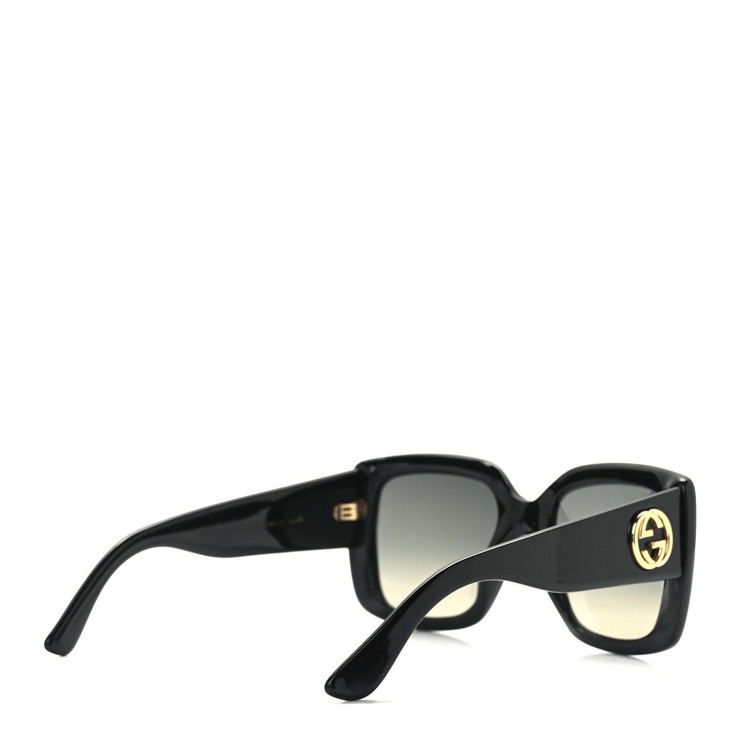 Acetate Square Frame Sunglasses GG0141S Black