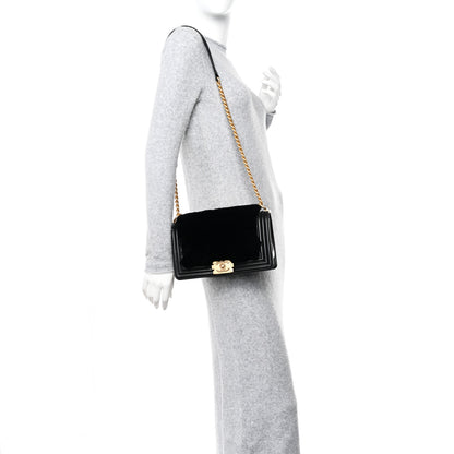 Chanel Orylag Rabbit Fur Calfskin Medium Boy Flap 2 of 11