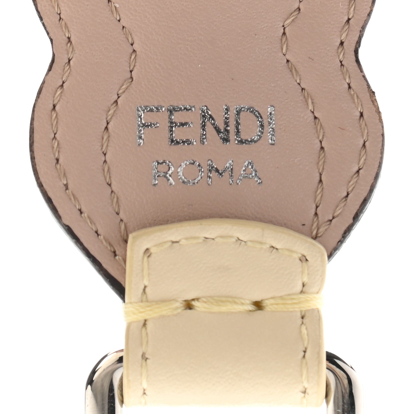 Vitello Liberty Pearl Bi-Color Scalloped Mini Strap You Soap Burro