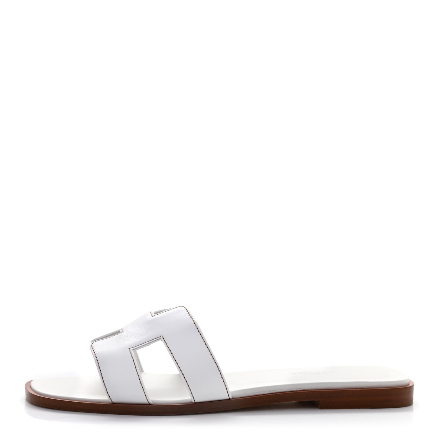 Box Calfskin Oran Sandals 37.5 White
