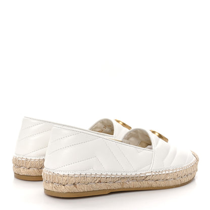 Gucci Nappa Matelasse GG Marmont Espadrilles 37 Great White 4 of 8