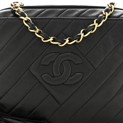 Chanel Lambskin Quilted Tassel Camera Case Black 9 of 11