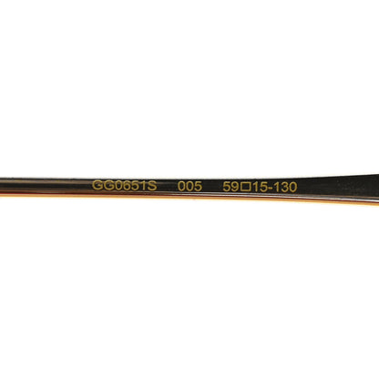 Gucci Oversized Round Frame GG0651S Sunglasses Gold 6 of 6