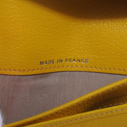 Chanel Leather Camellia Yen Wallet Yellow 6 of 7