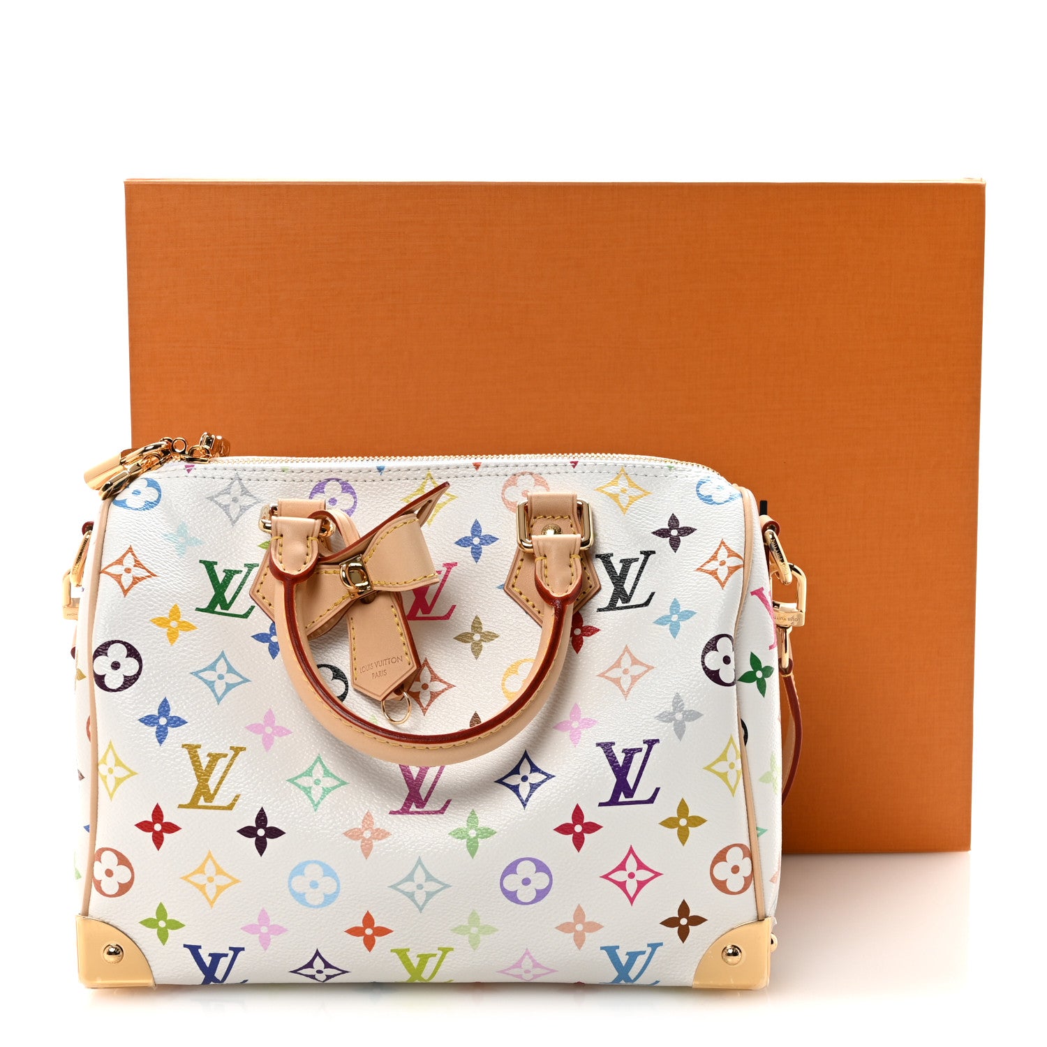 Louis Vuitton LV X TM Monogram Multicolor Speedy Bandouliere 25 White 10 of 10