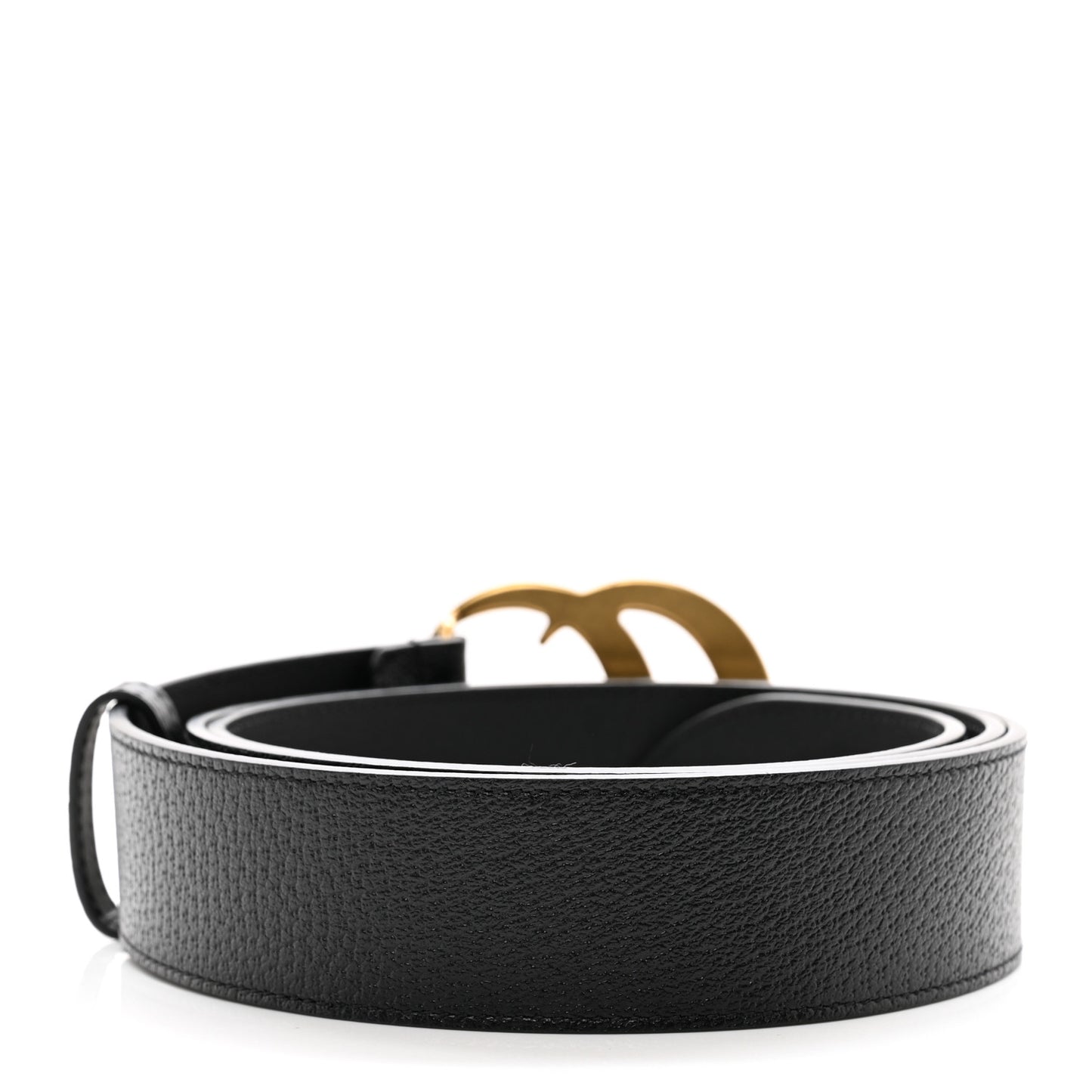 Textured Calfskin Double G 40mm Belt 115 46 Black