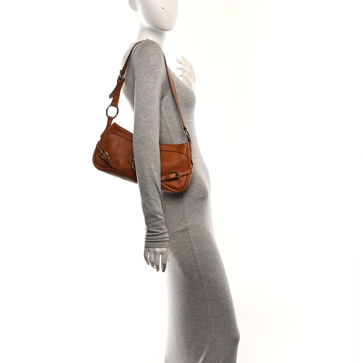 Burberry Grainy Calfskin Shoulder Bag Brown 2 of 9