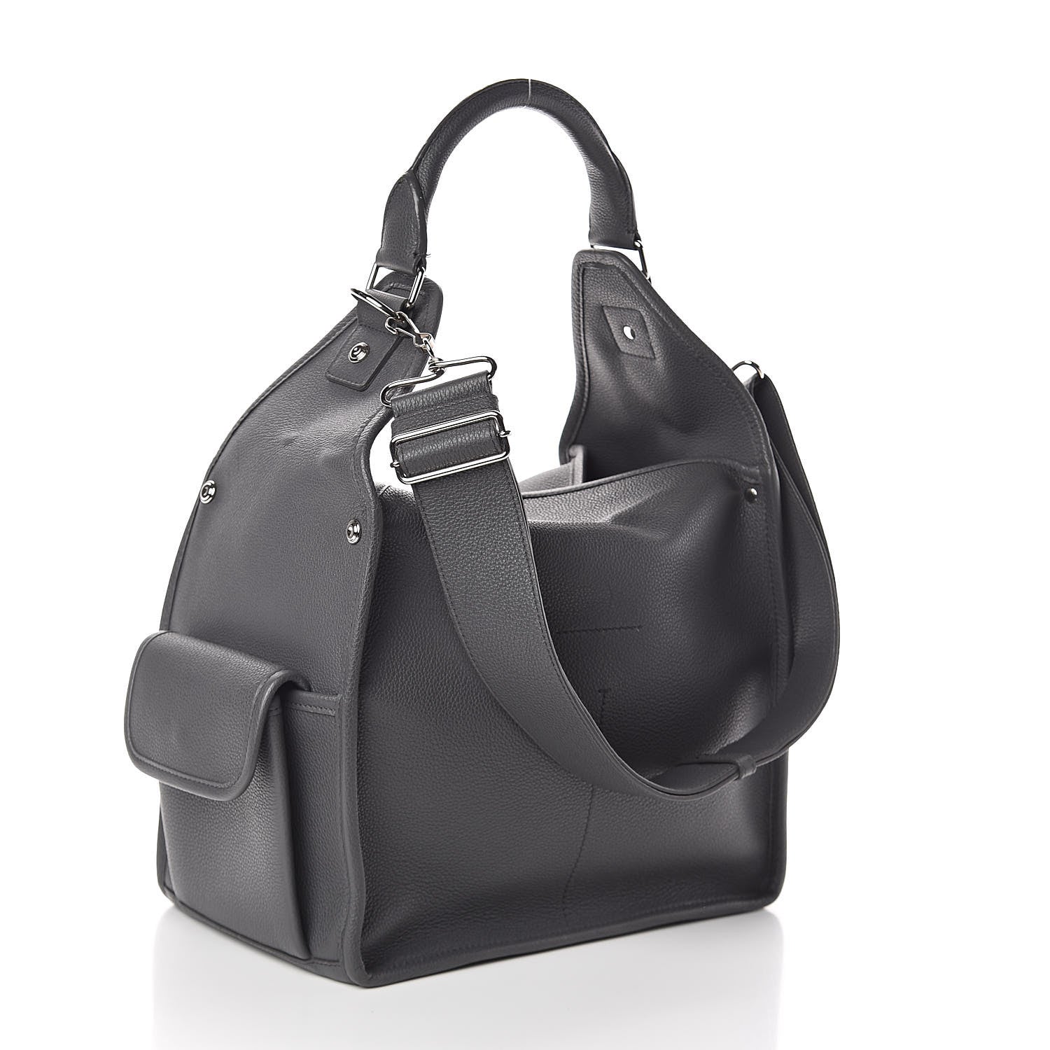 Balenciaga Calfskin Detachables Top Handle Grey 3 of 10