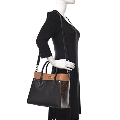 Louis Vuitton Calfskin Monogram On My Side Black 2 of 10
