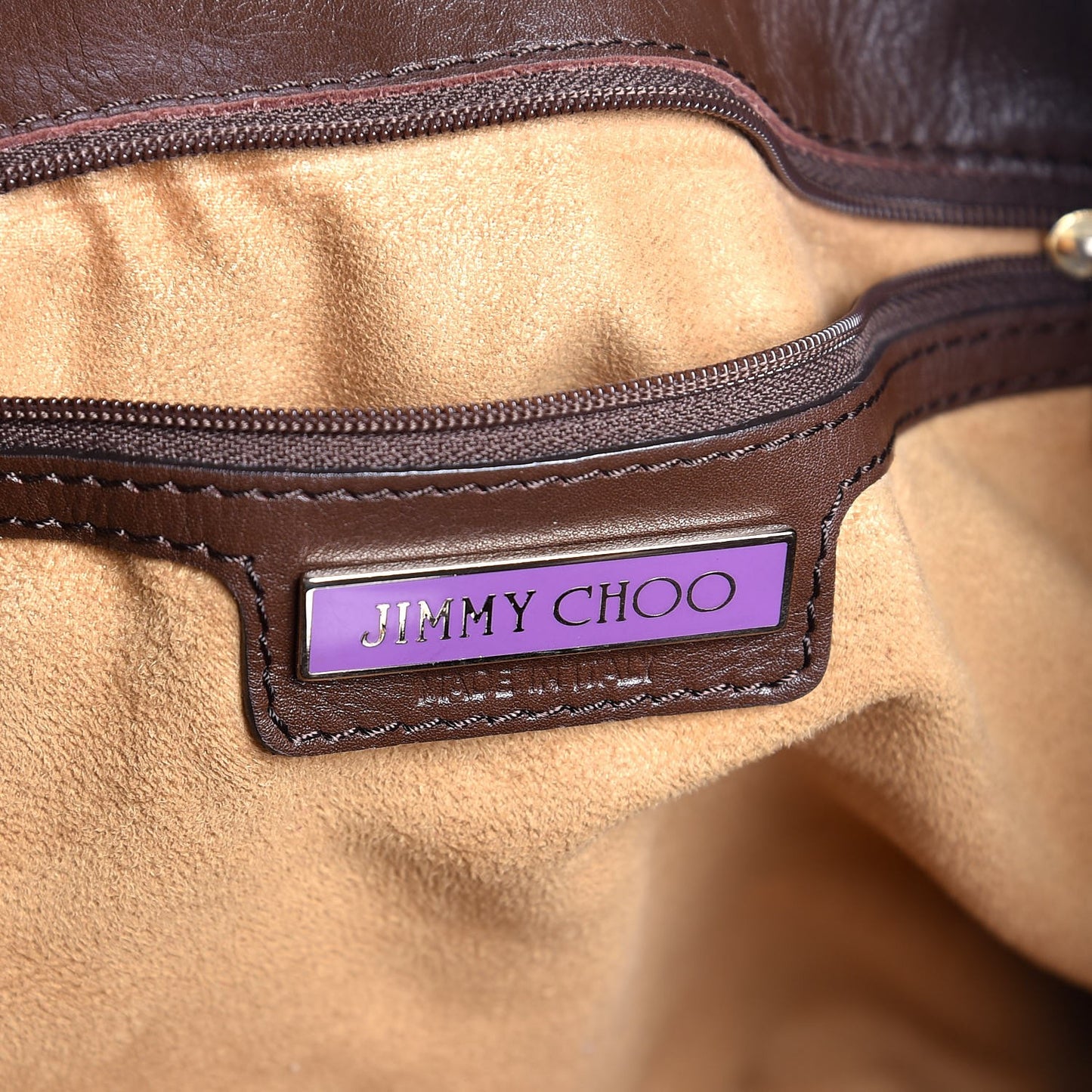 Calfskin Alex Shoulder Bag Brown