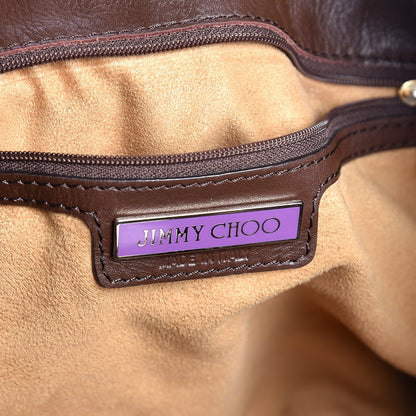Jimmy Choo Calfskin Alex Shoulder Bag Brown 6 of 8
