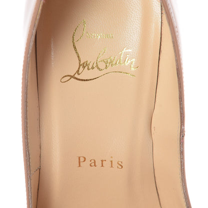 Christian Louboutin Patent Lady Peep 150 Pumps 35 Nude 9 of 12