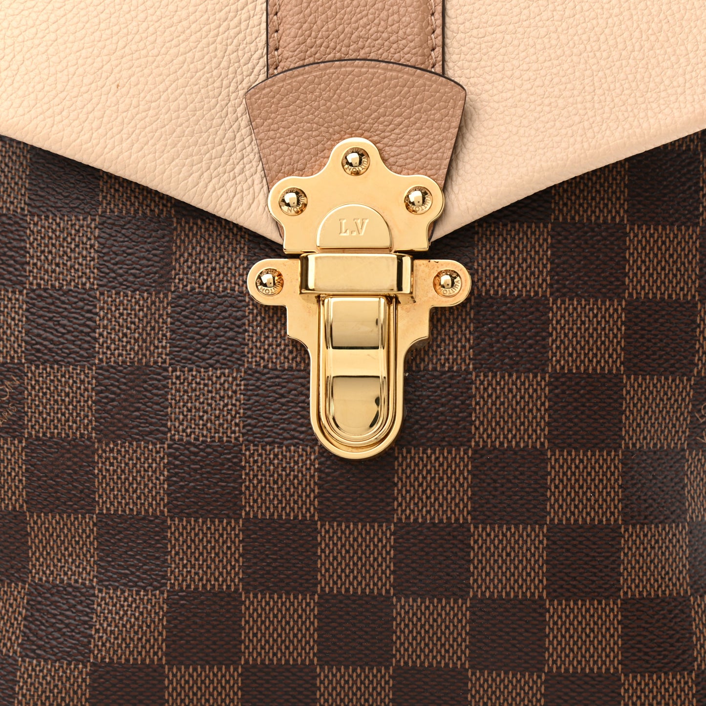 Damier Ebene Clapton Backpack Creme