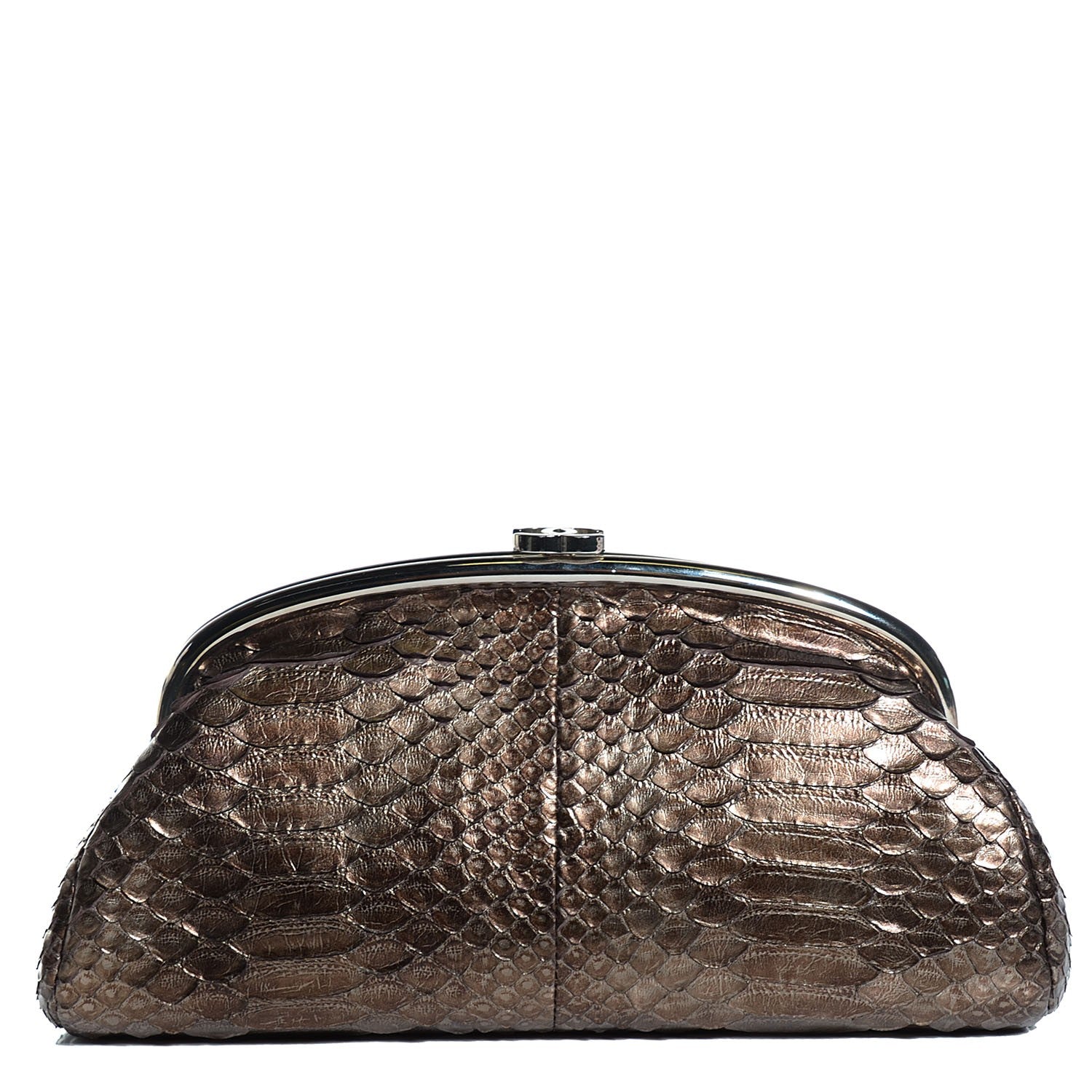 Chanel Python Timeless Clutch Bronze 1 of 7