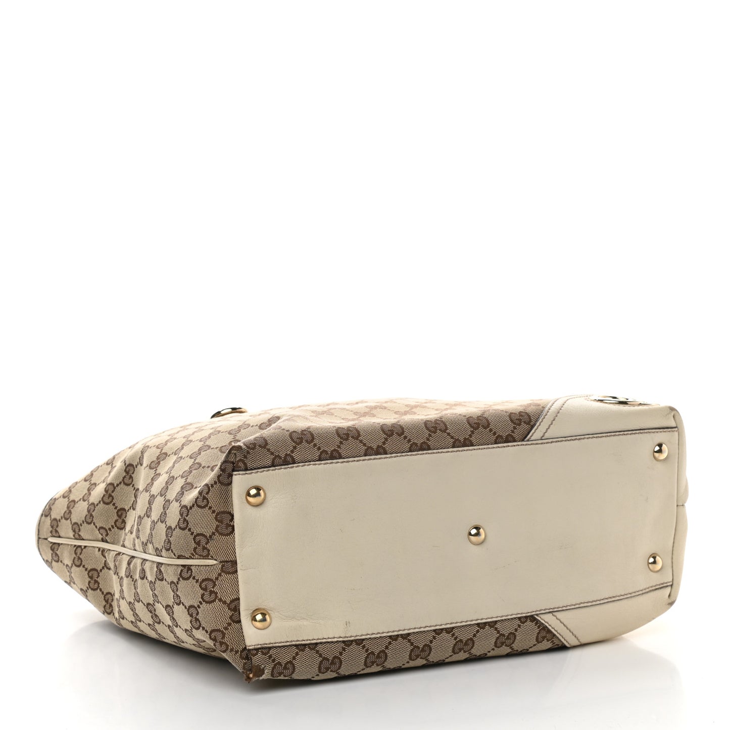 Monogram Medium New Britt Tote Off White