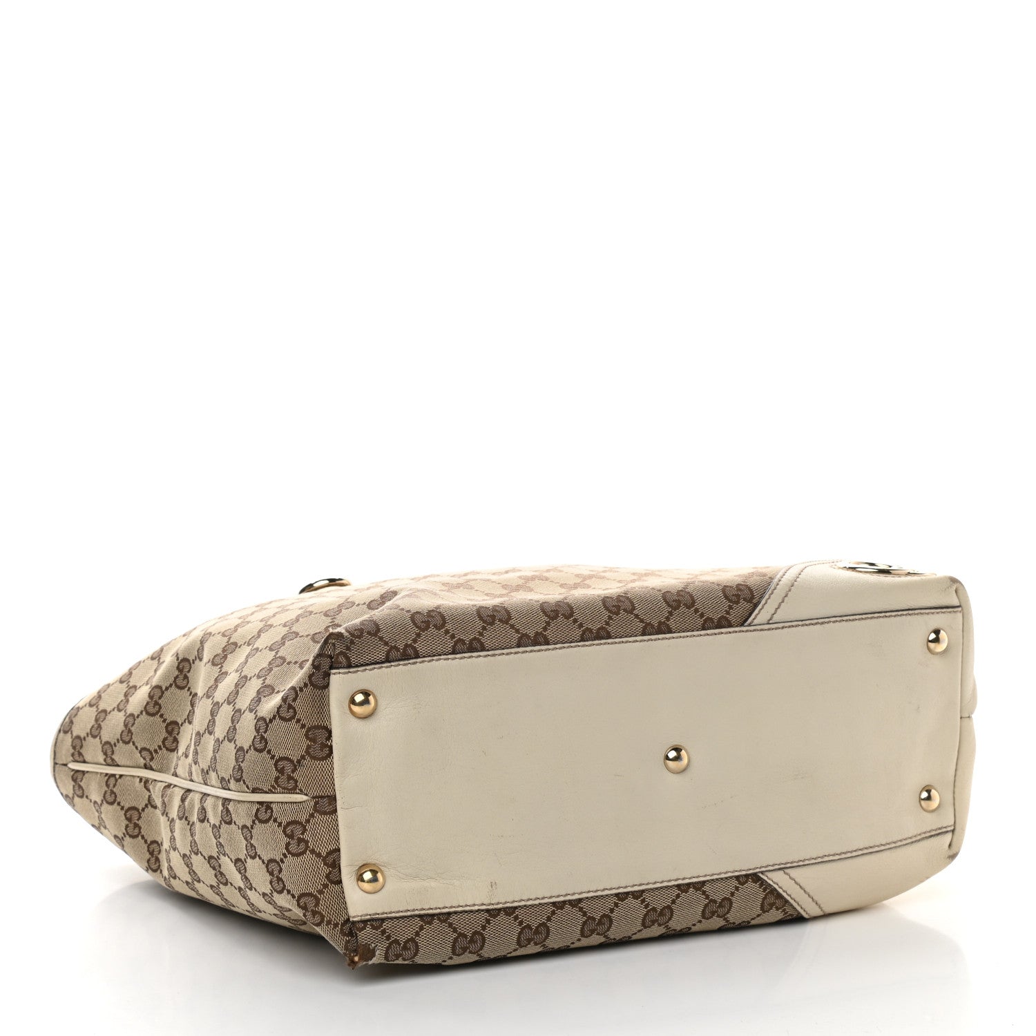 Gucci Monogram Medium New Britt Tote Off White 3 of 12