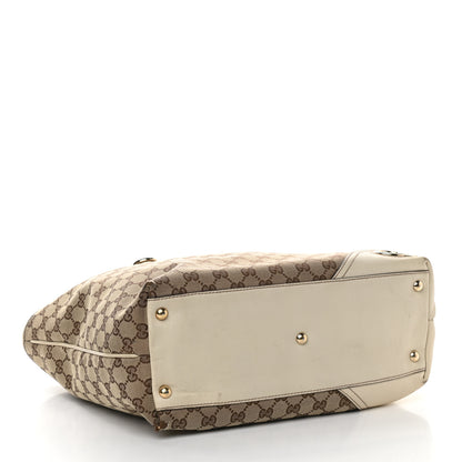 Gucci Monogram Medium New Britt Tote Off White 3 of 12