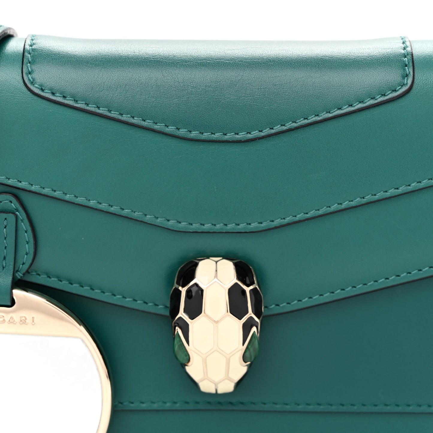 Calfskin Serpenti Forever Crossbody Bag Emerald Green