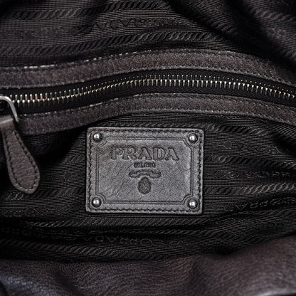 Prada Cervo Deerskin Tote Fumo 6 of 16