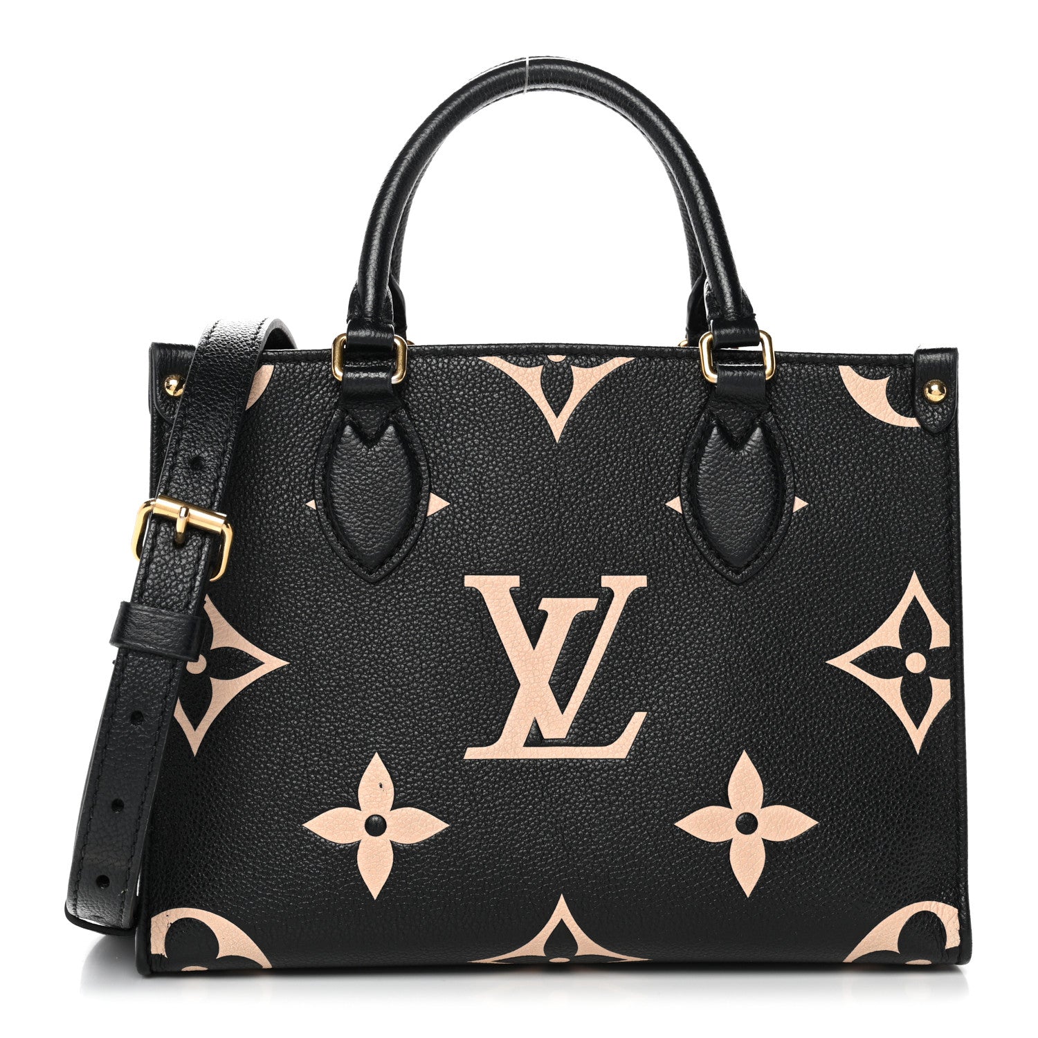 Louis Vuitton Empreinte Monogram Giant Onthego PM Black Beige 1 of 10