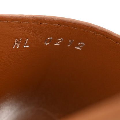 Louis Vuitton Calfskin Lock It Flat Mule 38 Cognac 8 of 9